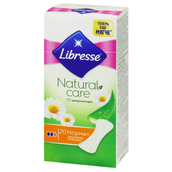Прокладки женские ежедневные Libresse Natural Care Normal (Либресс Натурал Кеар Нормал) №20